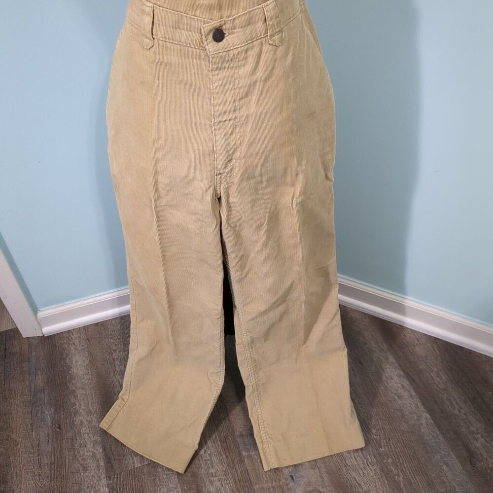 1970s vintage wide leg micro corduroy kick flares Levi's Levi Strauss pe…